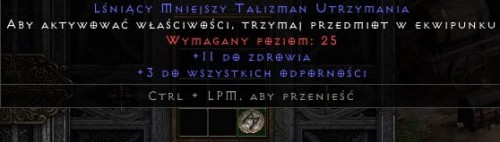 Talizman 11 Life 3 All Res ROTW Non Ladder