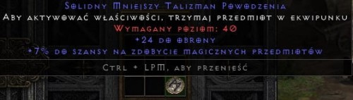 Talizman 24 Def 7 Mf ROTW Non Ladder