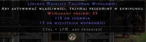 Talizman 18 Life 3 All Res ROTW Non Ladder