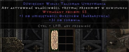 Talizman Barb Bo Skiller + 31 Life ROTW Non Ladder