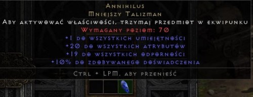 Annihilus 20/19/10 ROTW Non Ladder