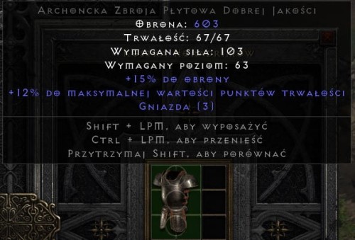 PERF AP BAZA Archońska Zbroja Płytowa 3 dziury 15 ED ROTW Ladder