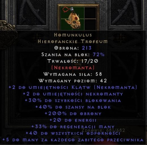 Homu Homunkulus 200 ED PERF D2R Diablo 2 Resurrected ROTW Ladder