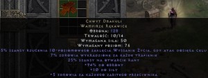 Chwyt Drakuli Dracul D2R Diablo 2 Resurrected Non Ladder