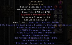 PERF ETH Lacerator Skrzydlaty Topór D2R ROTW Ladder
