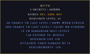 Myth DIABLO 2 D2R LADDER