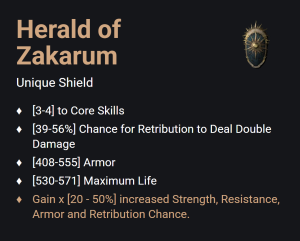 Herald of Zakarum UNIKAT Diablo IV SEZON