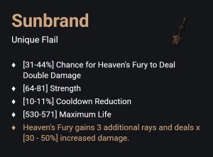 Sunbrand UNIKAT Diablo IV SEZON