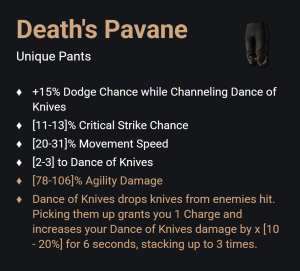 Death's Pavane UNIKAT Diablo IV SEZON