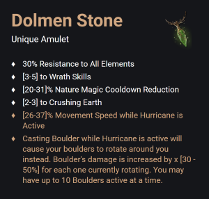 Dolmen Stone UNIKAT Diablo IV SEZON