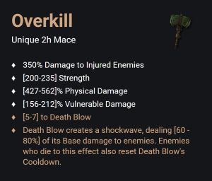 Overkill UNIKAT Diablo IV SEZON