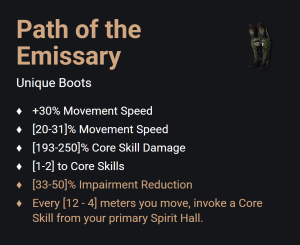 Path of the Emissary UNIKAT Diablo IV SEZON