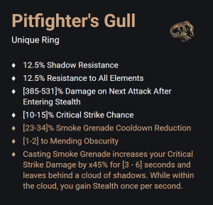 Pitfighter's Gull UNIKAT Diablo IV SEZON