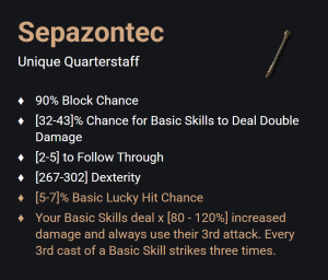 Sepazontec UNIKAT Diablo IV SEZON