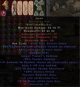 Grief Żal BA 40/391 D2R ROTW NON LADDER