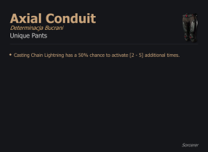 Axial Conduit / Determinacja Bucrani UNIKAT Diablo IV SEZON