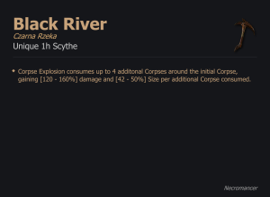 Black River / Czarna Rzeka UNIKAT Diablo IV SEZON
