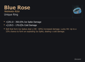Blue Rose / Niebieska Róża UNIKAT Diablo IV SEZON