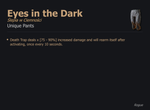 Eyes in the Dark / Ślepia w Ciemności UNIKAT Diablo IV SEZON