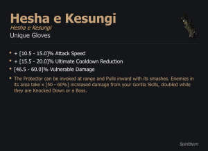 Hesha e Kesungi / Hesha e Kesungi UNIKAT Diablo IV SEZON