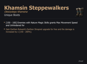 Khamsin Steppewalkers / Obieżystepy Khamsina UNIKAT Diablo IV SEZON