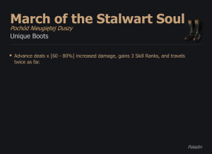 March of the Stalwart Soul / Pochód Nieugiętej Duszy UNIKAT Diablo IV SEZON