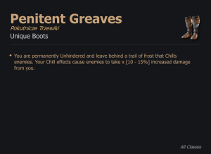 Penitent Greaves / Pokutnicze Trzewiki UNIKAT Diablo IV SEZON