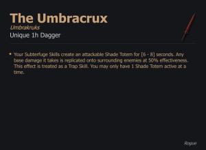 The Umbracrux / Umbrakruks UNIKAT Diablo IV SEZON