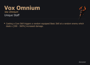 Vox Omnium / Vox Omnium UNIKAT Diablo IV SEZON