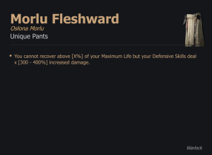 Morlu Fleshward / Osłona Morlu UNIKAT Diablo IV SEZON