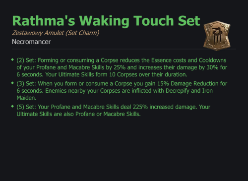 Rathma's Waking Touch Set