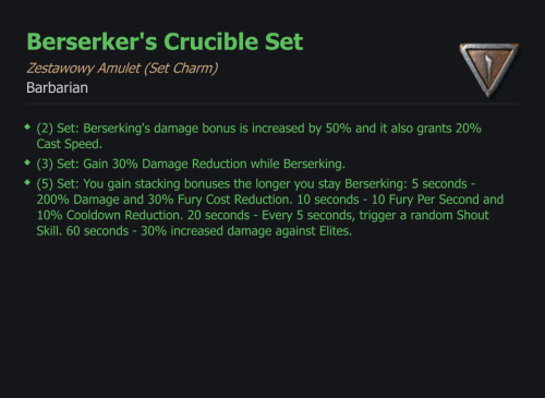Berserker's Crucible Set