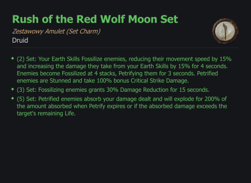 Rush of the Red Wolf Moon Set