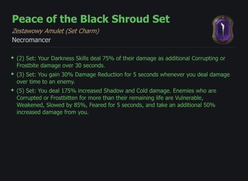 Peace of the Black Shroud Set