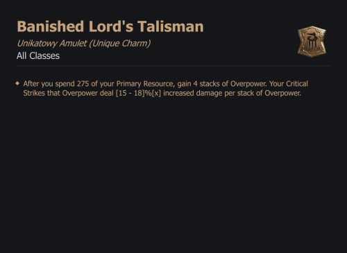 Banished Lord's Talisman