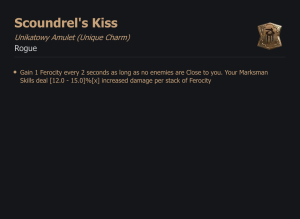 UNIKATOWY AMULET Scoundrel's Kiss DIABLO 4 SEZON