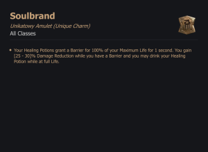 UNIKATOWY AMULET Soulbrand DIABLO 4 SEZON