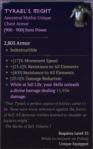Mityczny Unikat Tyrael's Might.jpg