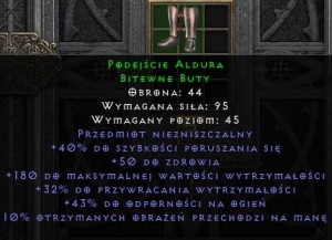 Buty Aldura D2R Diablo 2 Resurrected Ladder