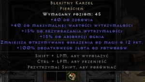  Pierścień Dwarf Błękitny Karzeł D2R Diablo 2 Resurrected Ladder